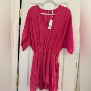 Glam pink romper